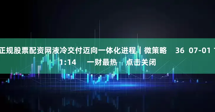 正规股票配资网液冷交付迈向一体化进程｜微策略    36  07-01 11:14     一财最热    点击关闭